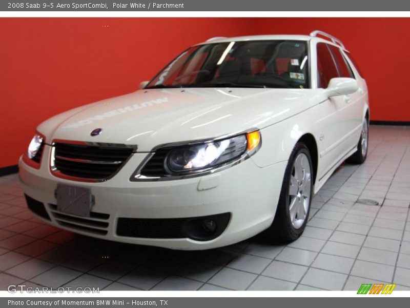 Polar White / Parchment 2008 Saab 9-5 Aero SportCombi