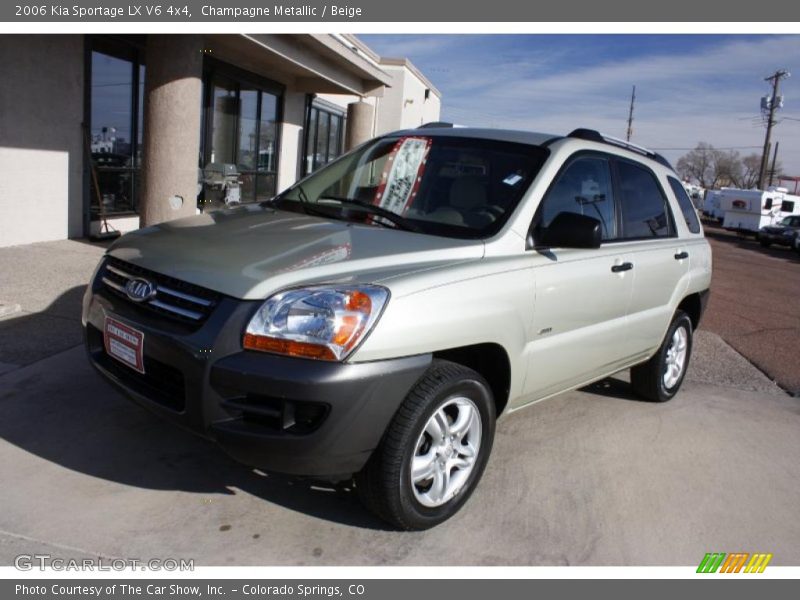 Champagne Metallic / Beige 2006 Kia Sportage LX V6 4x4