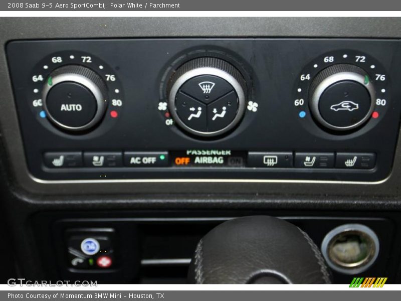 Controls of 2008 9-5 Aero SportCombi