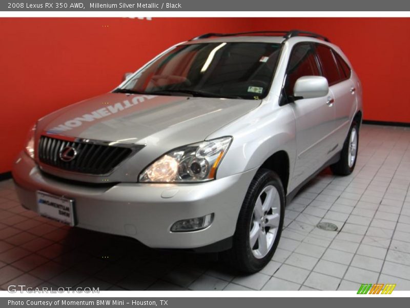Millenium Silver Metallic / Black 2008 Lexus RX 350 AWD