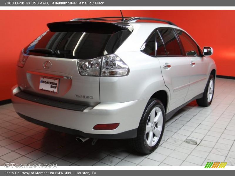 Millenium Silver Metallic / Black 2008 Lexus RX 350 AWD
