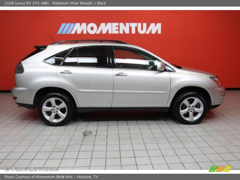 Millenium Silver Metallic / Black 2008 Lexus RX 350 AWD