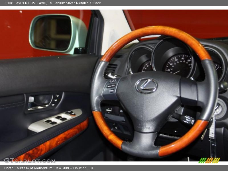 Millenium Silver Metallic / Black 2008 Lexus RX 350 AWD