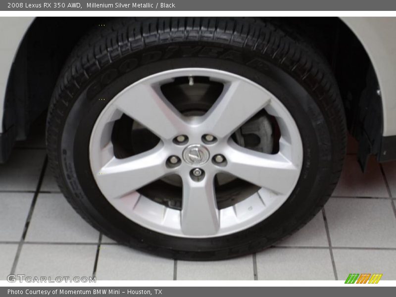 Millenium Silver Metallic / Black 2008 Lexus RX 350 AWD