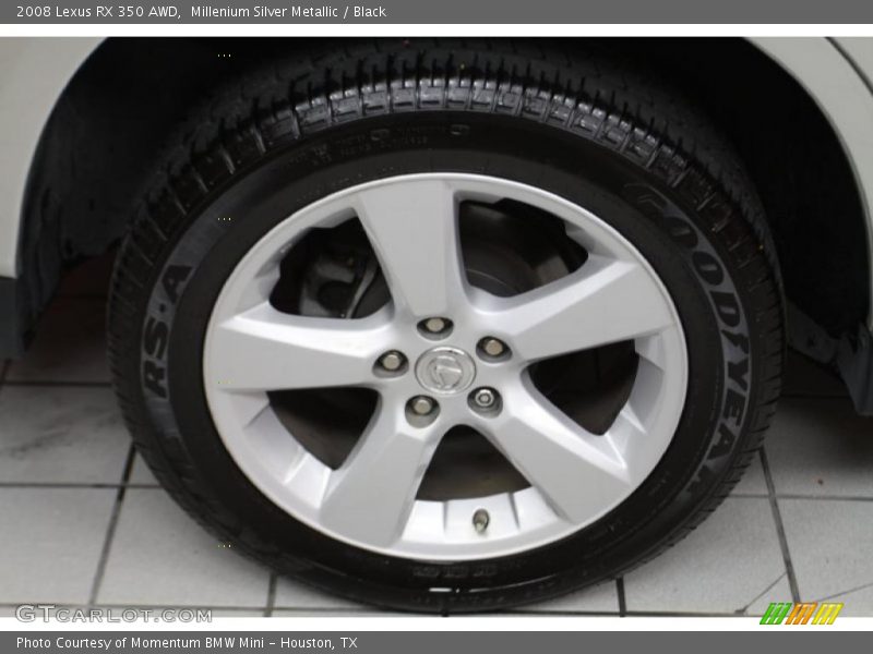 Millenium Silver Metallic / Black 2008 Lexus RX 350 AWD