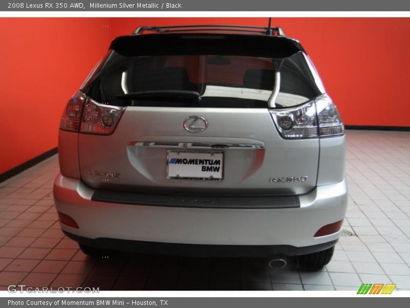 Millenium Silver Metallic / Black 2008 Lexus RX 350 AWD