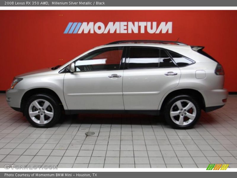 Millenium Silver Metallic / Black 2008 Lexus RX 350 AWD