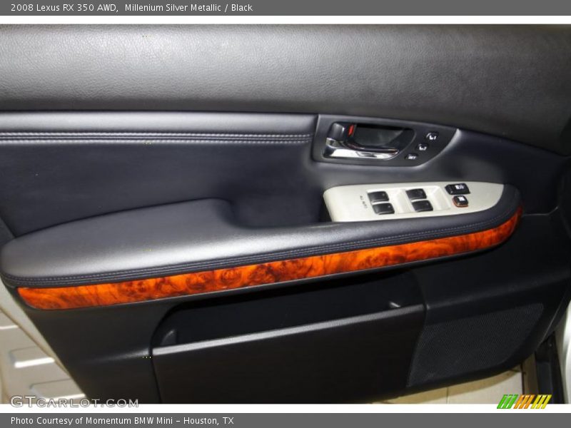 Millenium Silver Metallic / Black 2008 Lexus RX 350 AWD