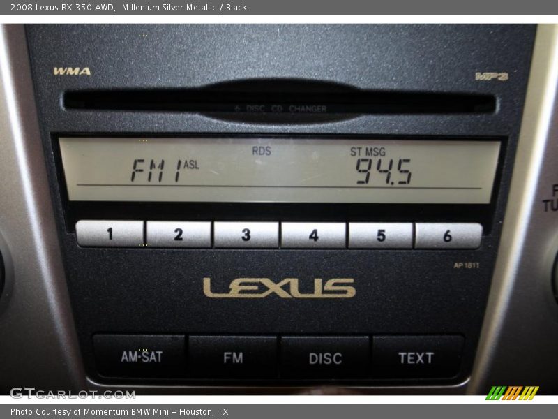 Millenium Silver Metallic / Black 2008 Lexus RX 350 AWD