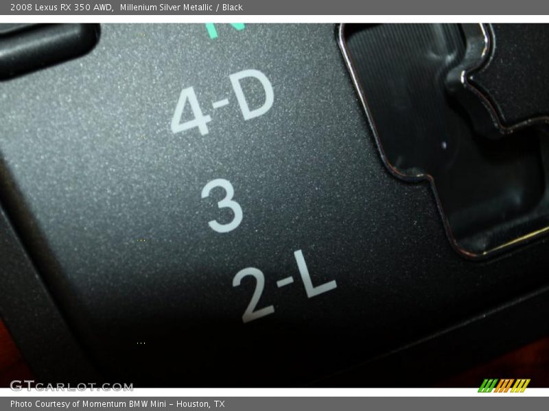 Millenium Silver Metallic / Black 2008 Lexus RX 350 AWD