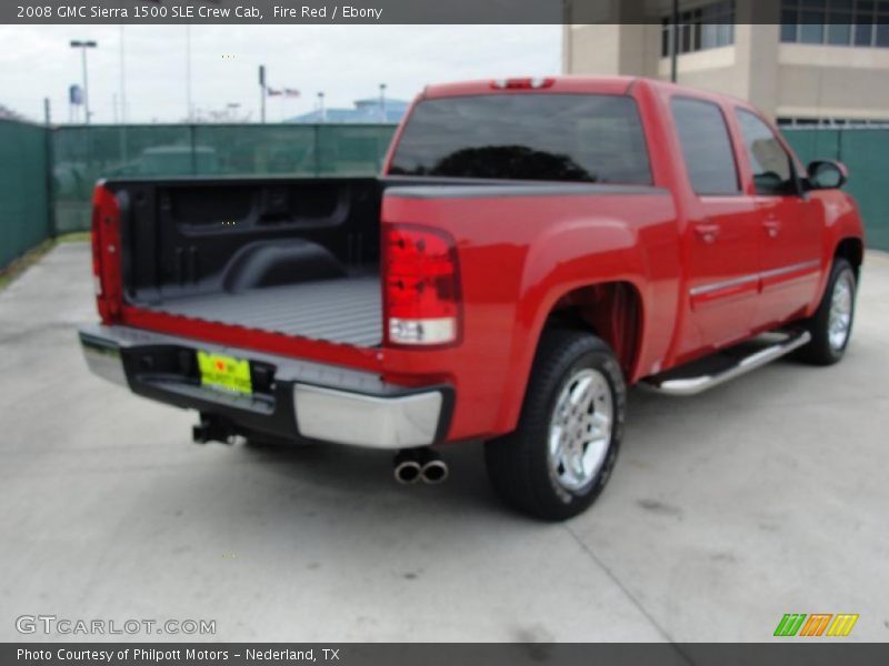 Fire Red / Ebony 2008 GMC Sierra 1500 SLE Crew Cab