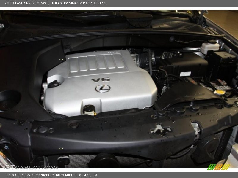 Millenium Silver Metallic / Black 2008 Lexus RX 350 AWD