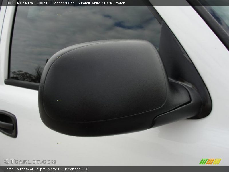 Summit White / Dark Pewter 2003 GMC Sierra 1500 SLT Extended Cab