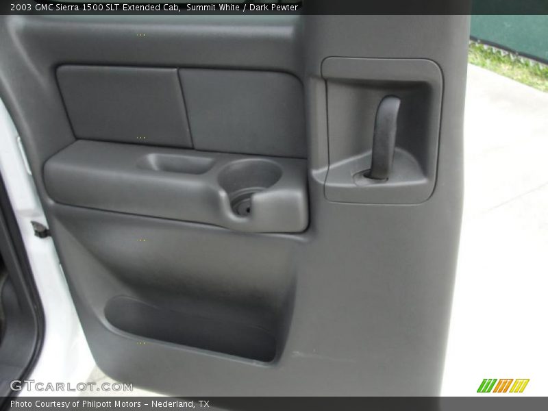Summit White / Dark Pewter 2003 GMC Sierra 1500 SLT Extended Cab