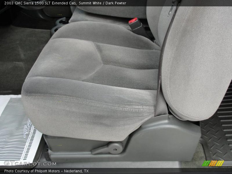 Summit White / Dark Pewter 2003 GMC Sierra 1500 SLT Extended Cab
