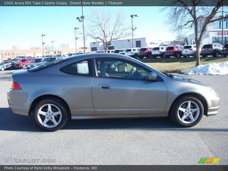 Desert Silver Metallic / Titanium 2003 Acura RSX Type S Sports Coupe