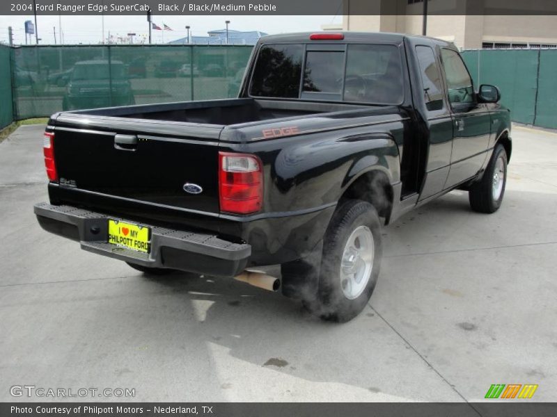 Black / Black/Medium Pebble 2004 Ford Ranger Edge SuperCab