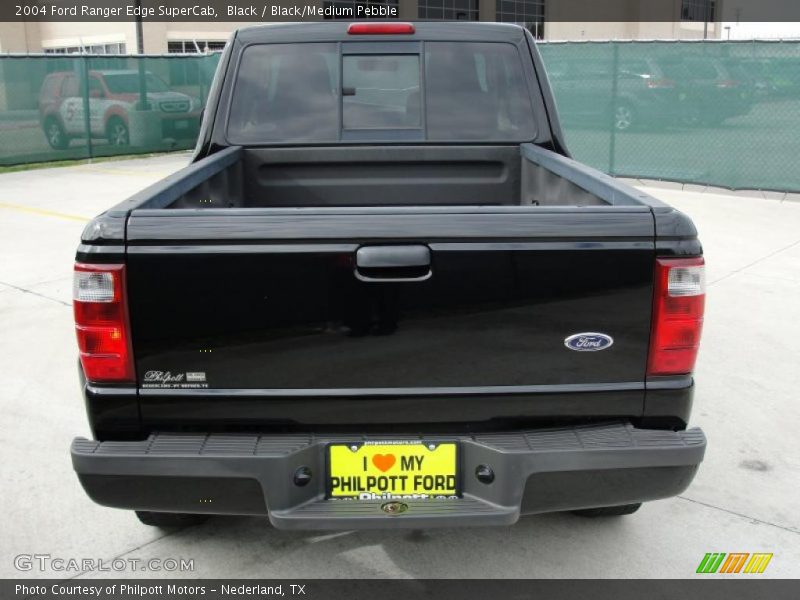 Black / Black/Medium Pebble 2004 Ford Ranger Edge SuperCab