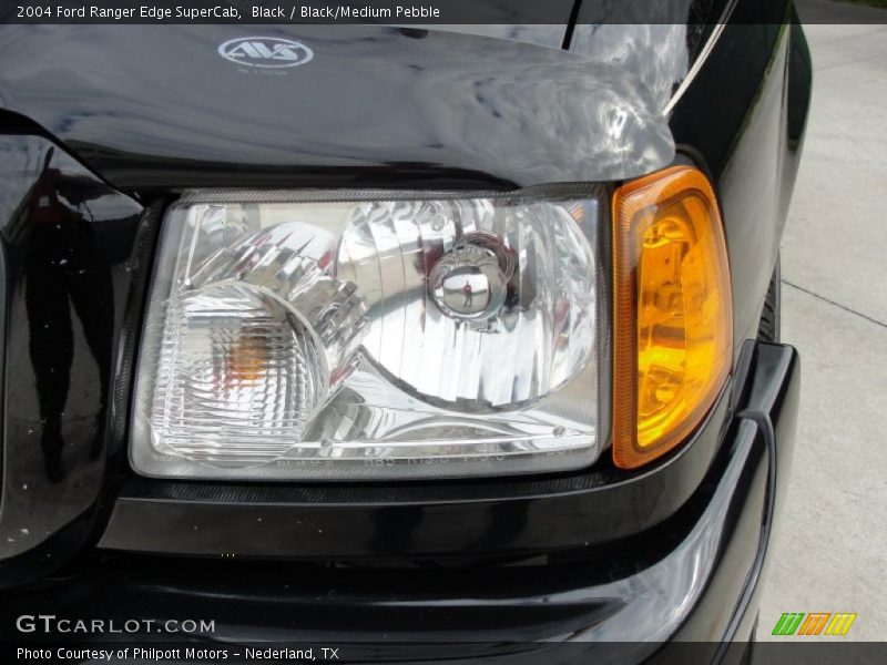 Black / Black/Medium Pebble 2004 Ford Ranger Edge SuperCab