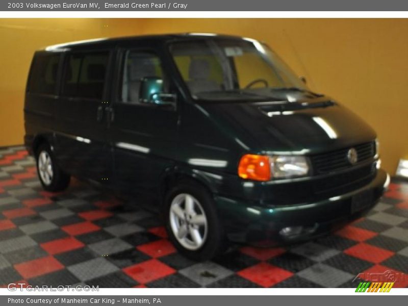 Emerald Green Pearl / Gray 2003 Volkswagen EuroVan MV