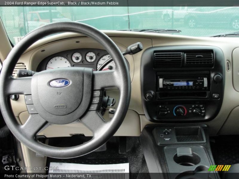 Black / Black/Medium Pebble 2004 Ford Ranger Edge SuperCab