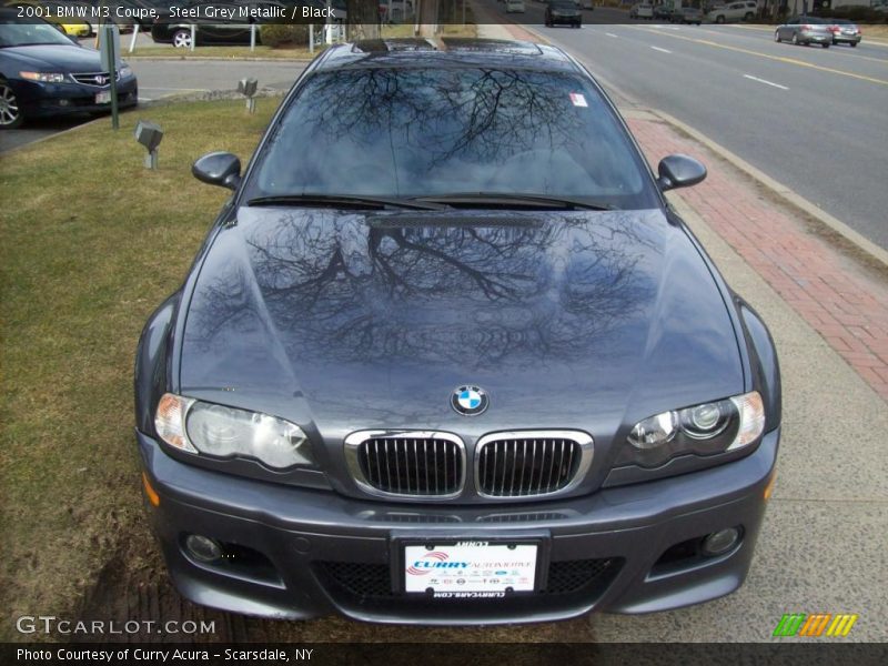 Steel Grey Metallic / Black 2001 BMW M3 Coupe