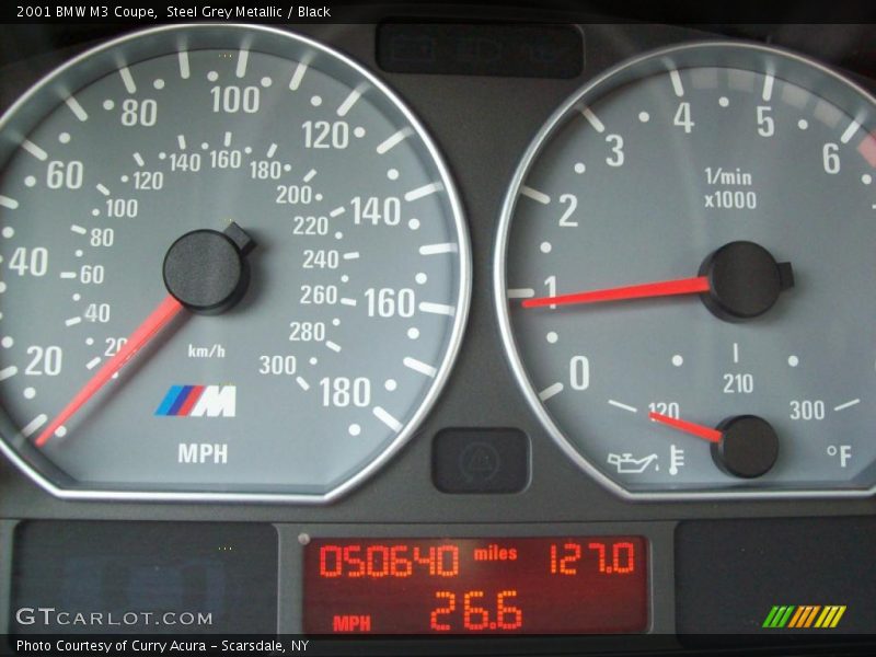 Steel Grey Metallic / Black 2001 BMW M3 Coupe