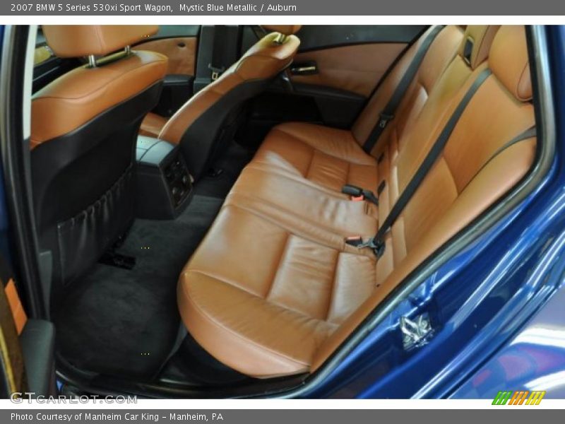 Mystic Blue Metallic / Auburn 2007 BMW 5 Series 530xi Sport Wagon
