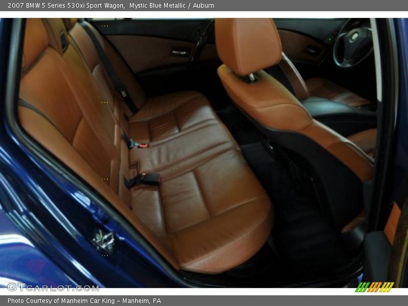 Mystic Blue Metallic / Auburn 2007 BMW 5 Series 530xi Sport Wagon