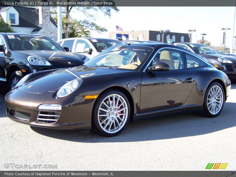 Macadamia Metallic / Sand Beige 2009 Porsche 911 Targa 4S