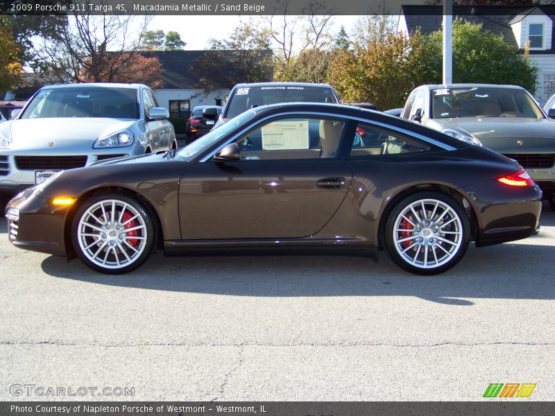 Macadamia Metallic / Sand Beige 2009 Porsche 911 Targa 4S