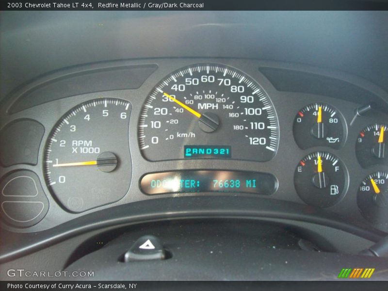 Redfire Metallic / Gray/Dark Charcoal 2003 Chevrolet Tahoe LT 4x4