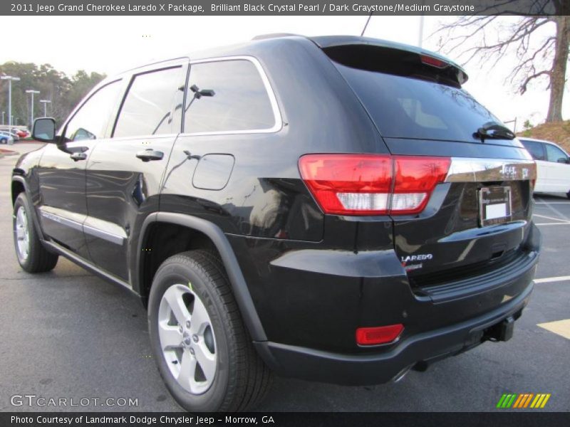 Brilliant Black Crystal Pearl / Dark Graystone/Medium Graystone 2011 Jeep Grand Cherokee Laredo X Package