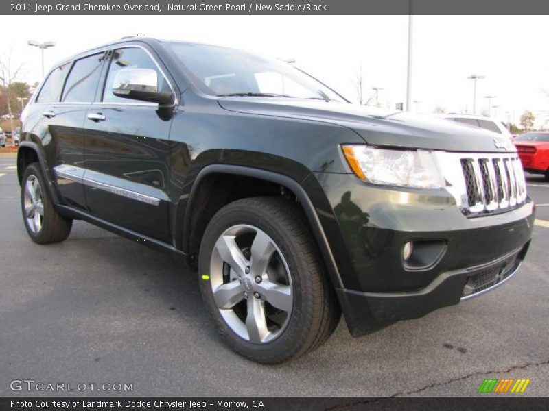 Natural Green Pearl / New Saddle/Black 2011 Jeep Grand Cherokee Overland