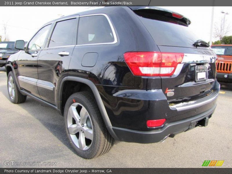 Blackberry Pearl / New Saddle/Black 2011 Jeep Grand Cherokee Overland