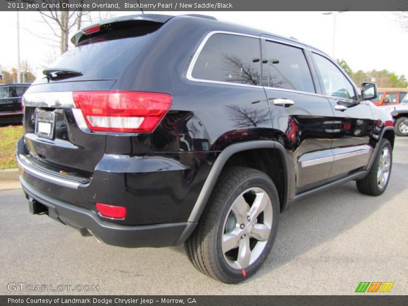 Blackberry Pearl / New Saddle/Black 2011 Jeep Grand Cherokee Overland