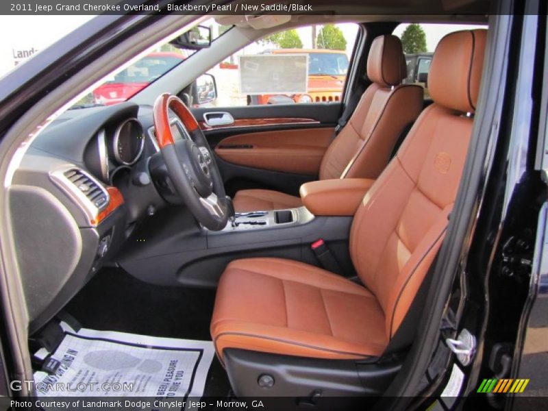  2011 Grand Cherokee Overland New Saddle/Black Interior
