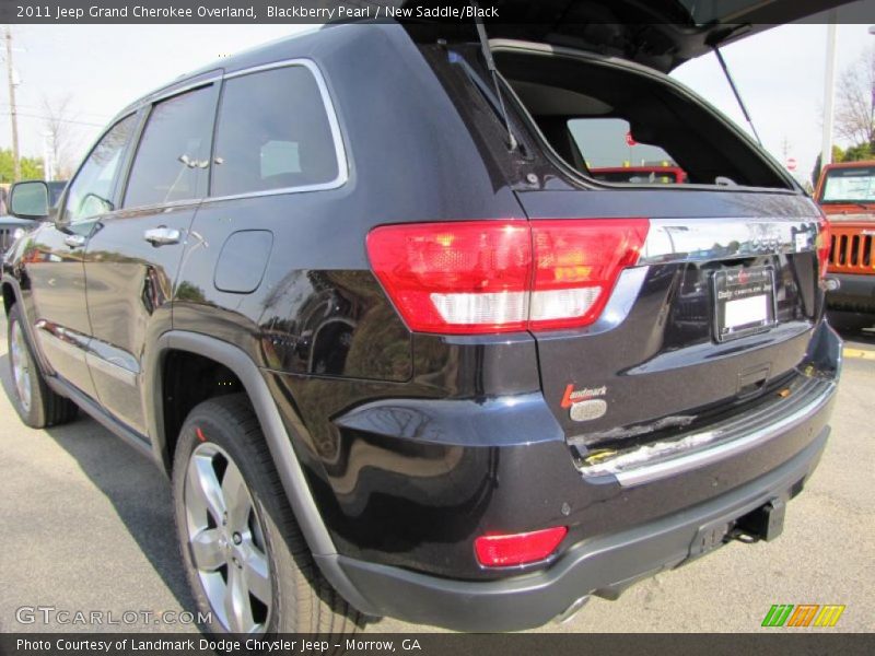 Blackberry Pearl / New Saddle/Black 2011 Jeep Grand Cherokee Overland