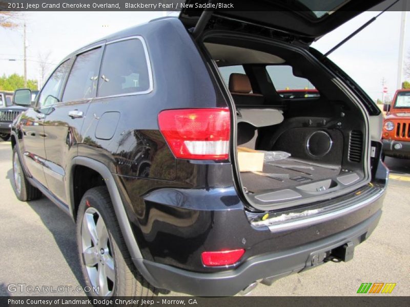 Blackberry Pearl / New Saddle/Black 2011 Jeep Grand Cherokee Overland