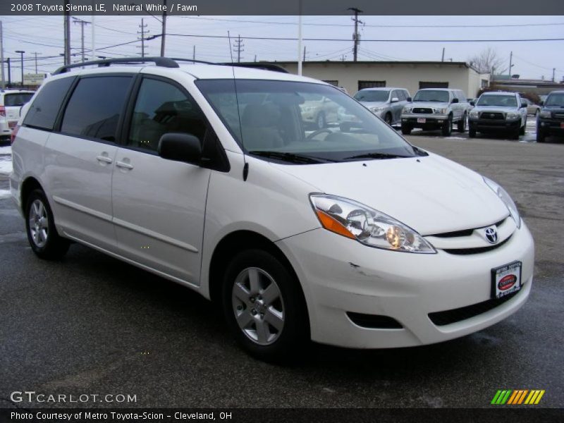 Natural White / Fawn 2008 Toyota Sienna LE