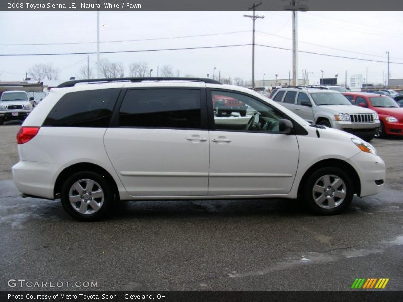 Natural White / Fawn 2008 Toyota Sienna LE