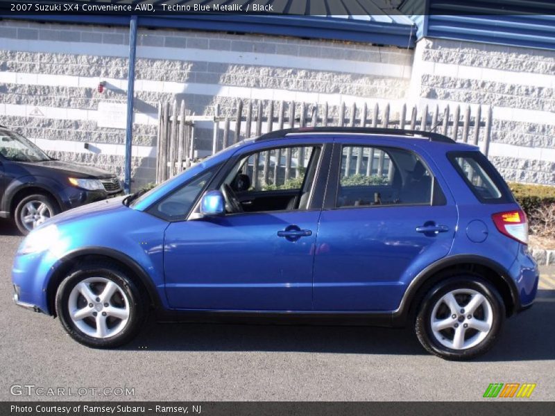 Techno Blue Metallic / Black 2007 Suzuki SX4 Convenience AWD