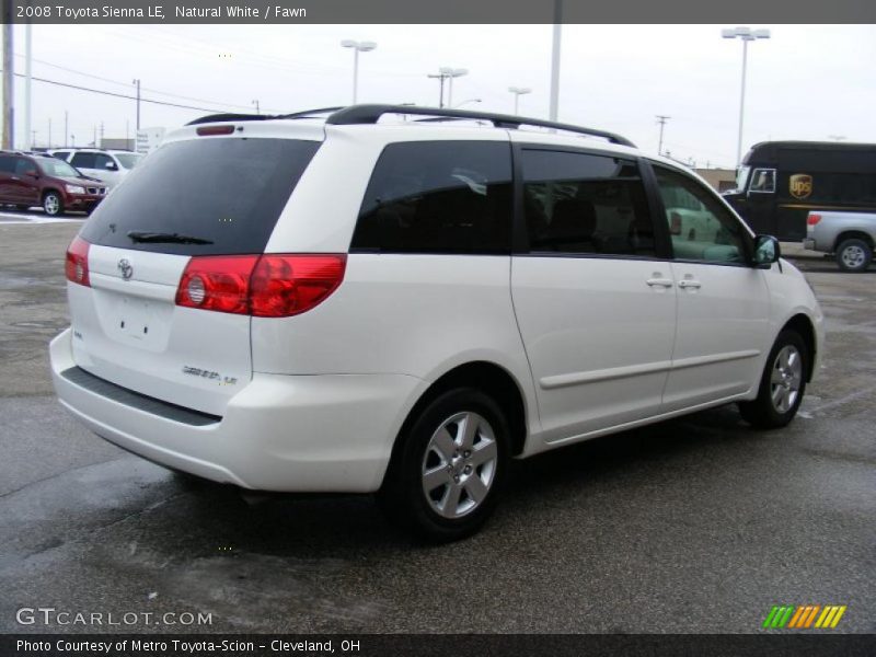 Natural White / Fawn 2008 Toyota Sienna LE