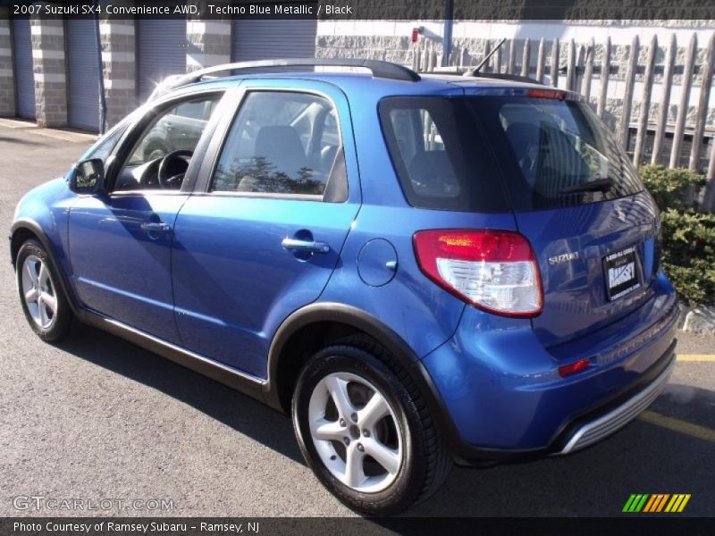 Techno Blue Metallic / Black 2007 Suzuki SX4 Convenience AWD