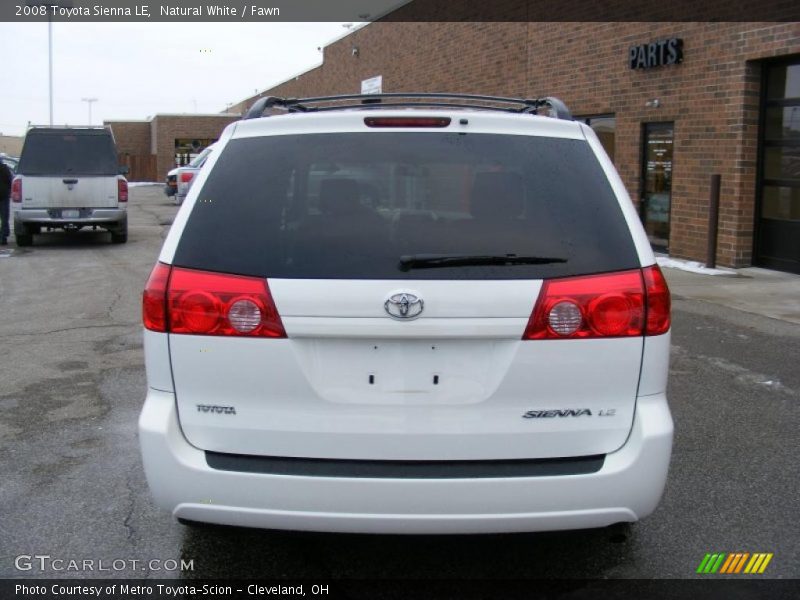 Natural White / Fawn 2008 Toyota Sienna LE