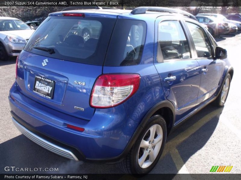 Techno Blue Metallic / Black 2007 Suzuki SX4 Convenience AWD
