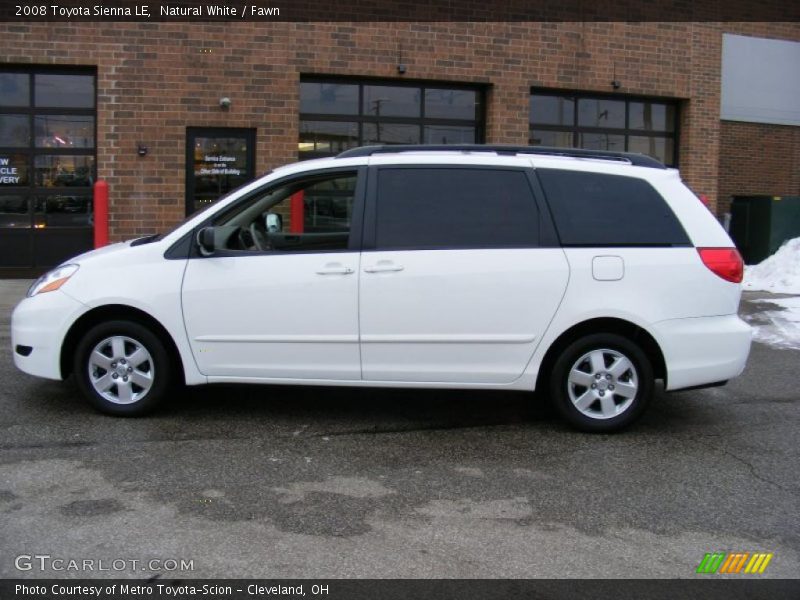 Natural White / Fawn 2008 Toyota Sienna LE