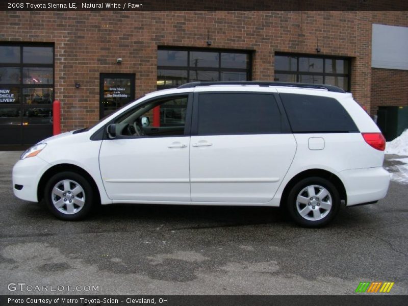 Natural White / Fawn 2008 Toyota Sienna LE