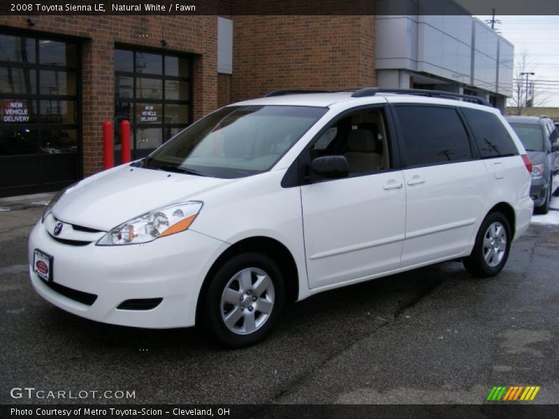 Natural White / Fawn 2008 Toyota Sienna LE