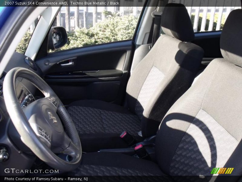 Techno Blue Metallic / Black 2007 Suzuki SX4 Convenience AWD